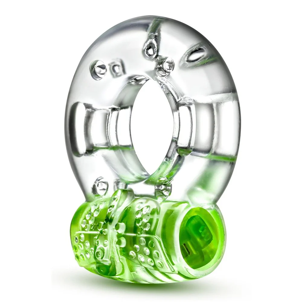 Play With Me Arouser Vibrating C-Ring wibrująca opaska na penisa Green