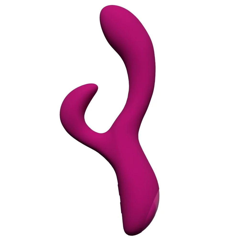 Quinn Rabbit Vibrator podgrzewany podwójny wibrator Burgundy