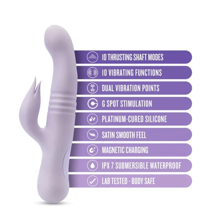 Rylee wibrator króliczek z podwójną stymulacją i 10 trybami wibracji Lavender - Image 5