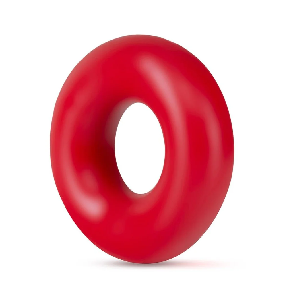 Stay Hard Donut Rings Oversized opaski erekcyjne na penisa Red 2szt - Image 2