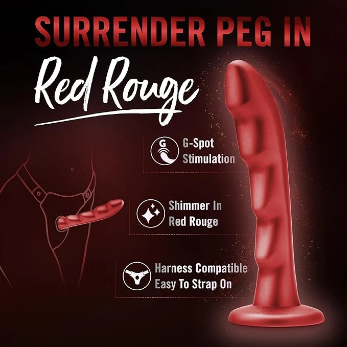 Temptasia Jealousy Peg wielofunkcyjne dildo Red Rouge - Image 4