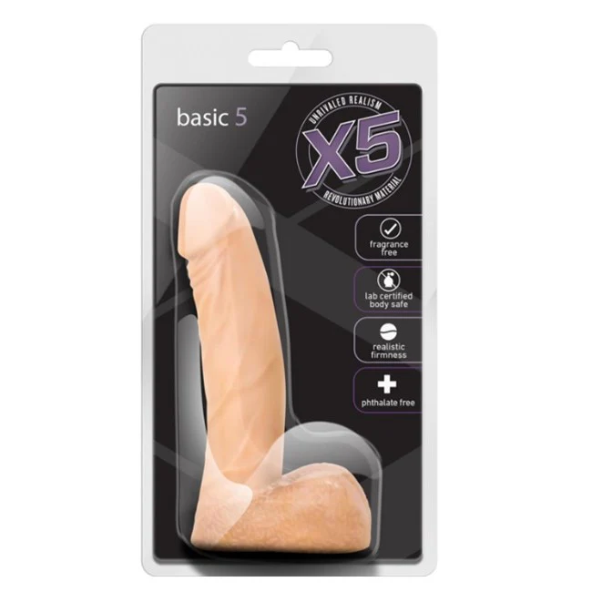 X5 Basic realistyczne dildo Beige - Image 4