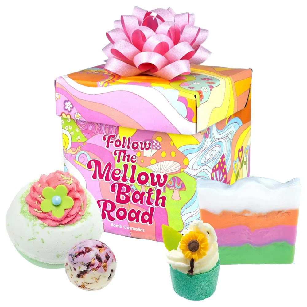 Follow the Mellow Bath Road zestaw upominkowy do kąpieli 4szt