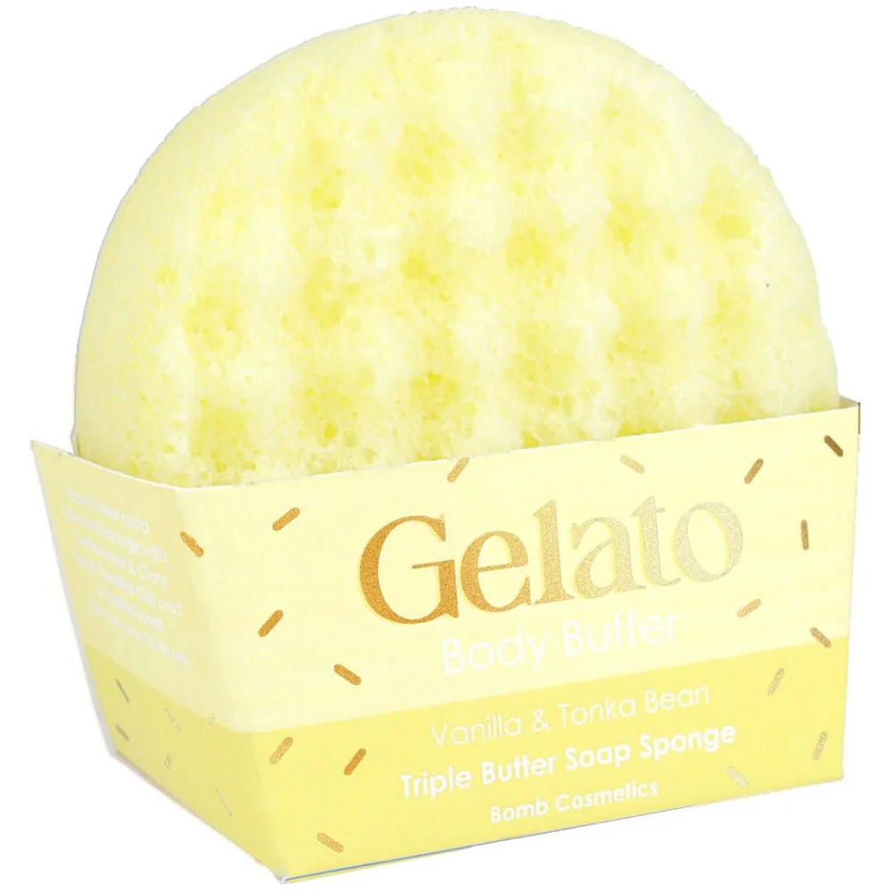 Gelato Body Buffer gąbka do mycia ciała Vanilla & Tonka Bean 200g