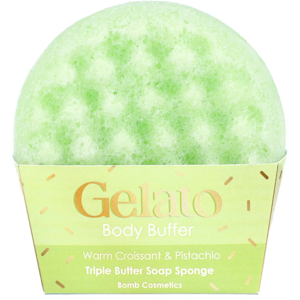 Gelato Body Buffer gąbka do mycia ciała Warm Croissant & Pistachio 200g - Image 2