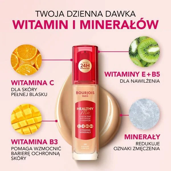 Healthy Mix podkład do twarzy z kompleksem witamin i minerałów 30ml - Image 21