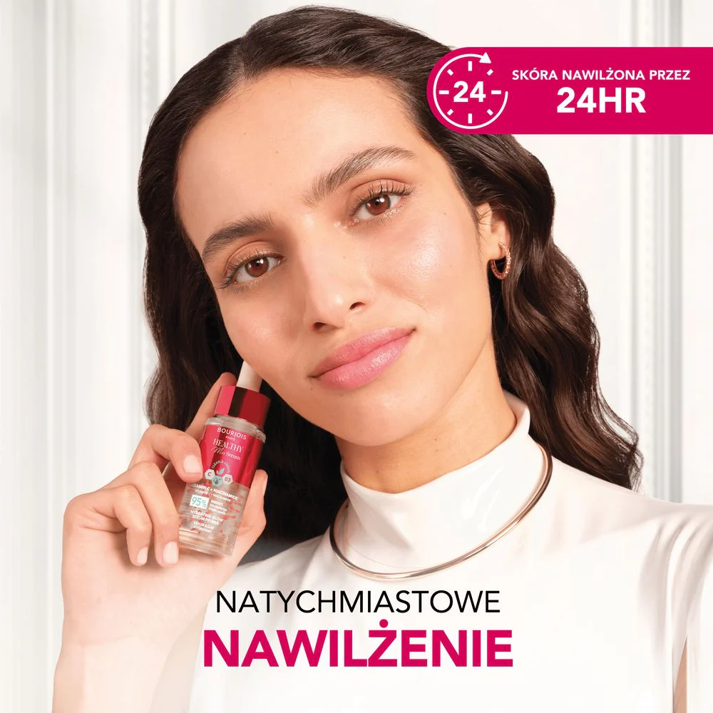 Healthy Mix Serum Primer rozświetlający primer-serum do twarzy z witaminą C i niacynamidem 30ml - Image 2