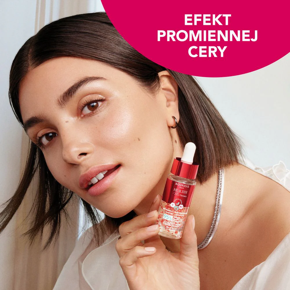 Healthy Mix Serum Primer rozświetlający primer-serum do twarzy z witaminą C i niacynamidem 30ml - Image 7