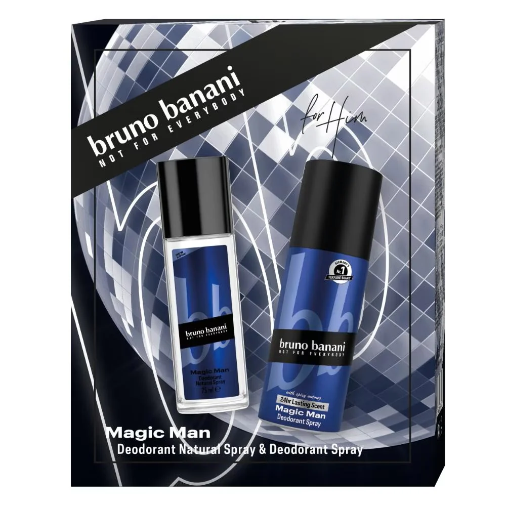 Magic Man zestaw dezodorant w naturalnym sprayu 75ml + dezodorant spray 150ml