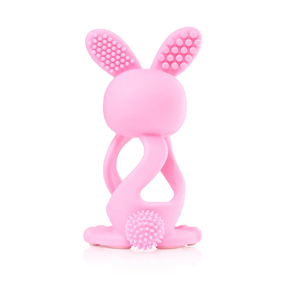 Bobbie Bunny Teether zabawka-gryzak dla niemowląt Rose Pink - Image 3