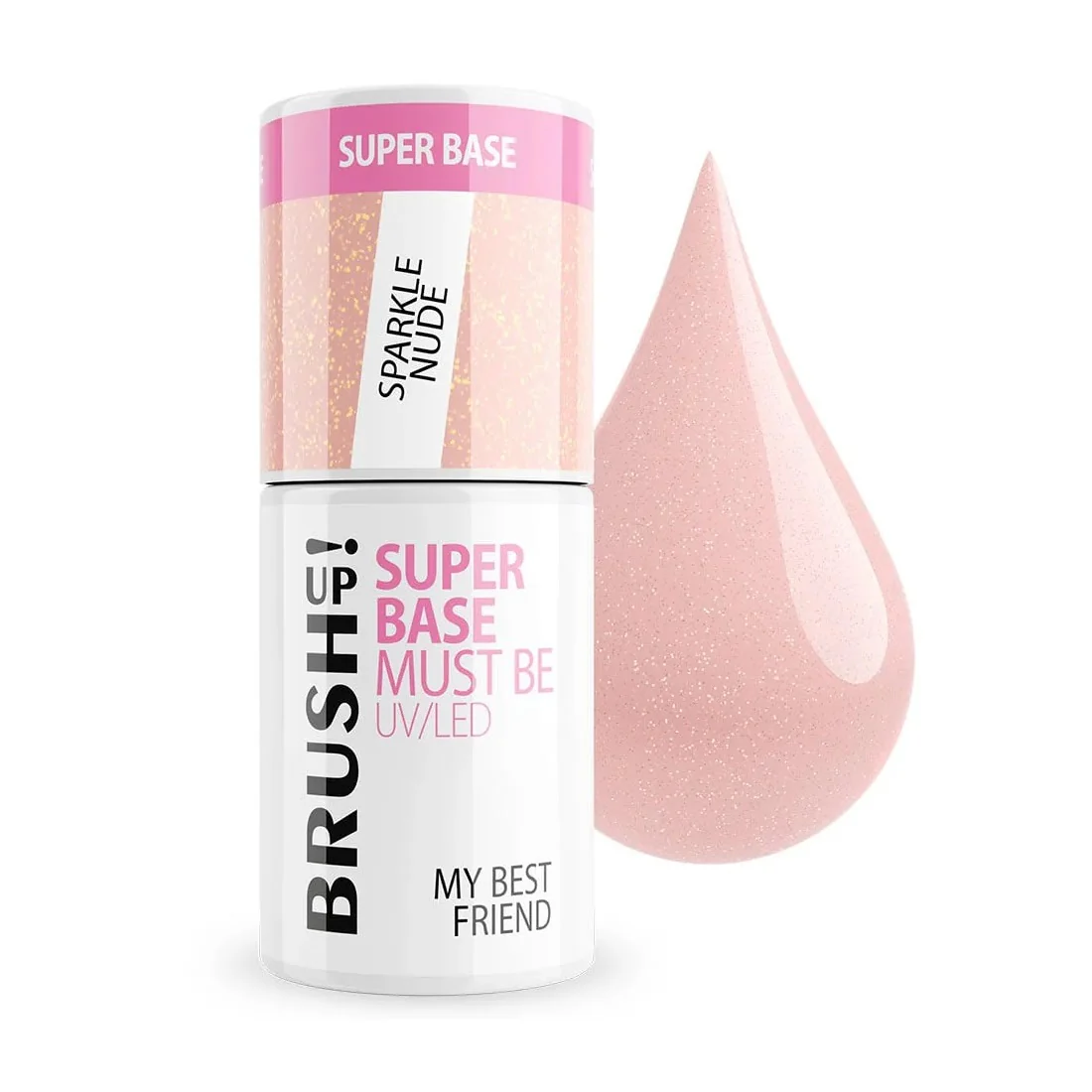Super Base baza hybrydowa do paznokci Sparkle Nude 5g