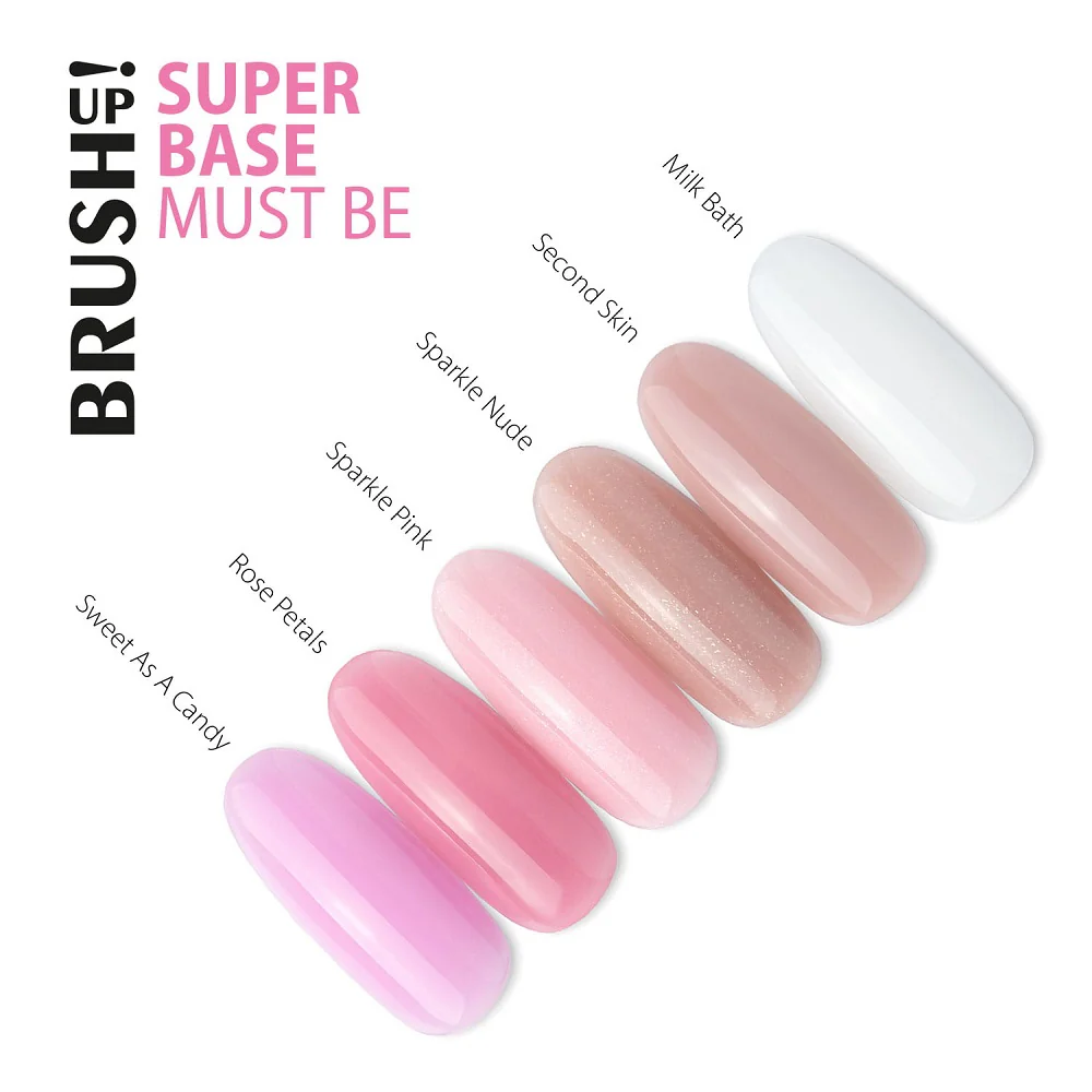 Super Base baza hybrydowa do paznokci Sparkle Pink 5g - Image 2