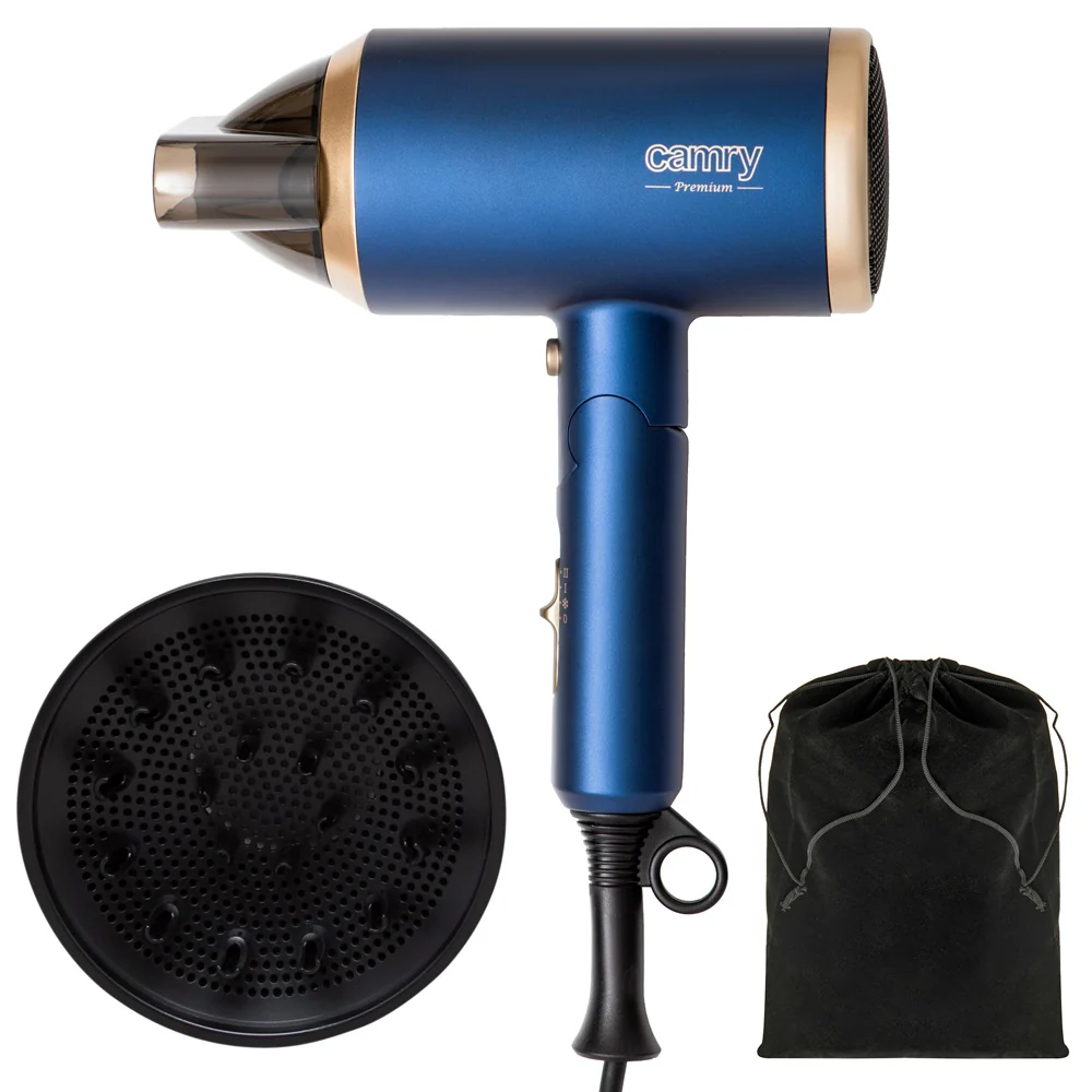 Suszarka do włosów z dyfuzorem i składaną rączką 1800W ION CR 2268 - Image 9