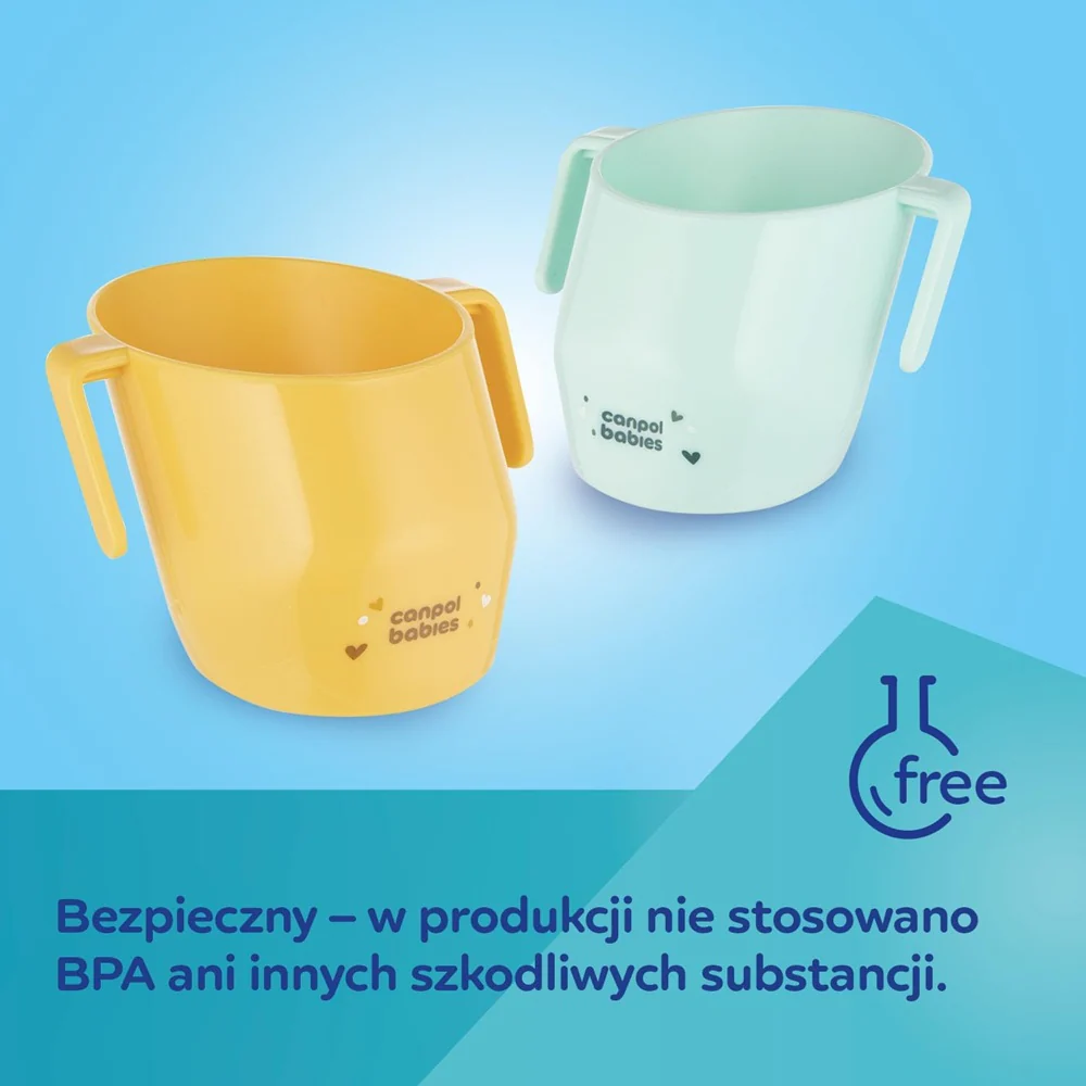 Sprytny otwarty kubek dla dzieci do nauki picia Żółty - Image 5