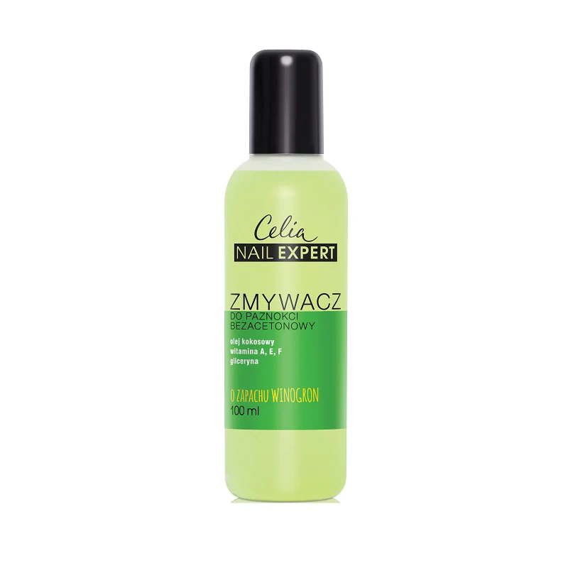 Nail Expert bezacetonowy zmywacz do paznokci Winogronowy 100ml