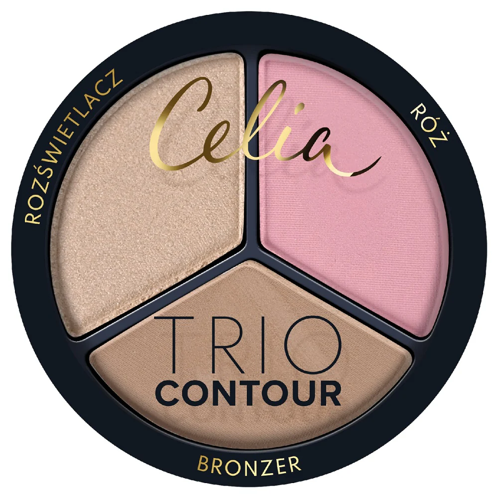 Trio Contour zestaw do konturowania twarzy w pudrze 1szt.