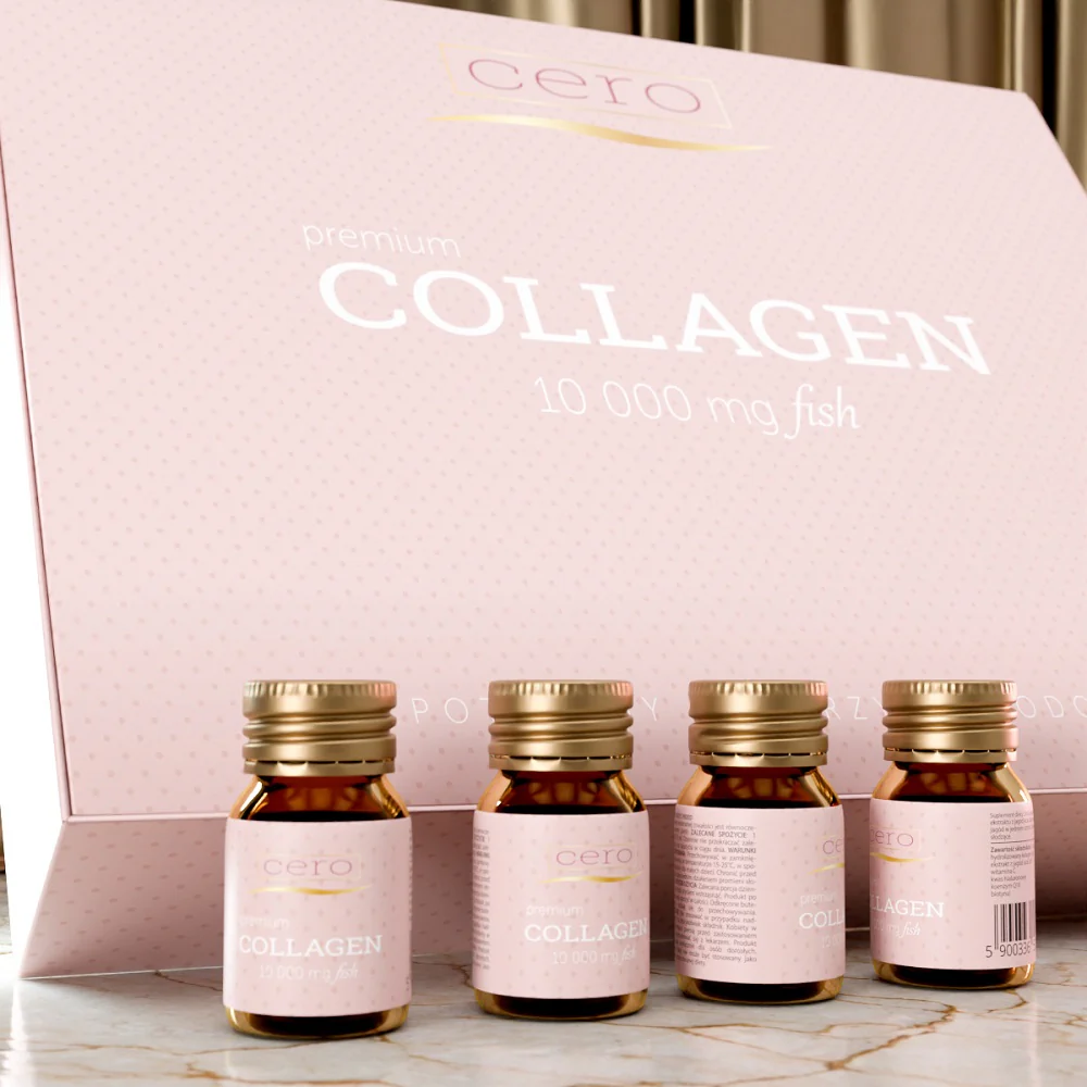 Premium Collagen 10 000 mg fish suplement diety w formie shotów 30x30ml
