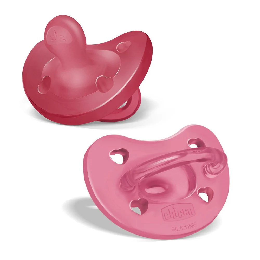 PhysioForma Soft smoczek silikonowy uspokajający 16-36m Różowy 2szt. - Image 2