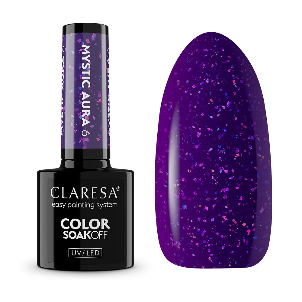 Color Soak Off UV/LED Mystic Aura lakier hybrydowy 5g - Image 6