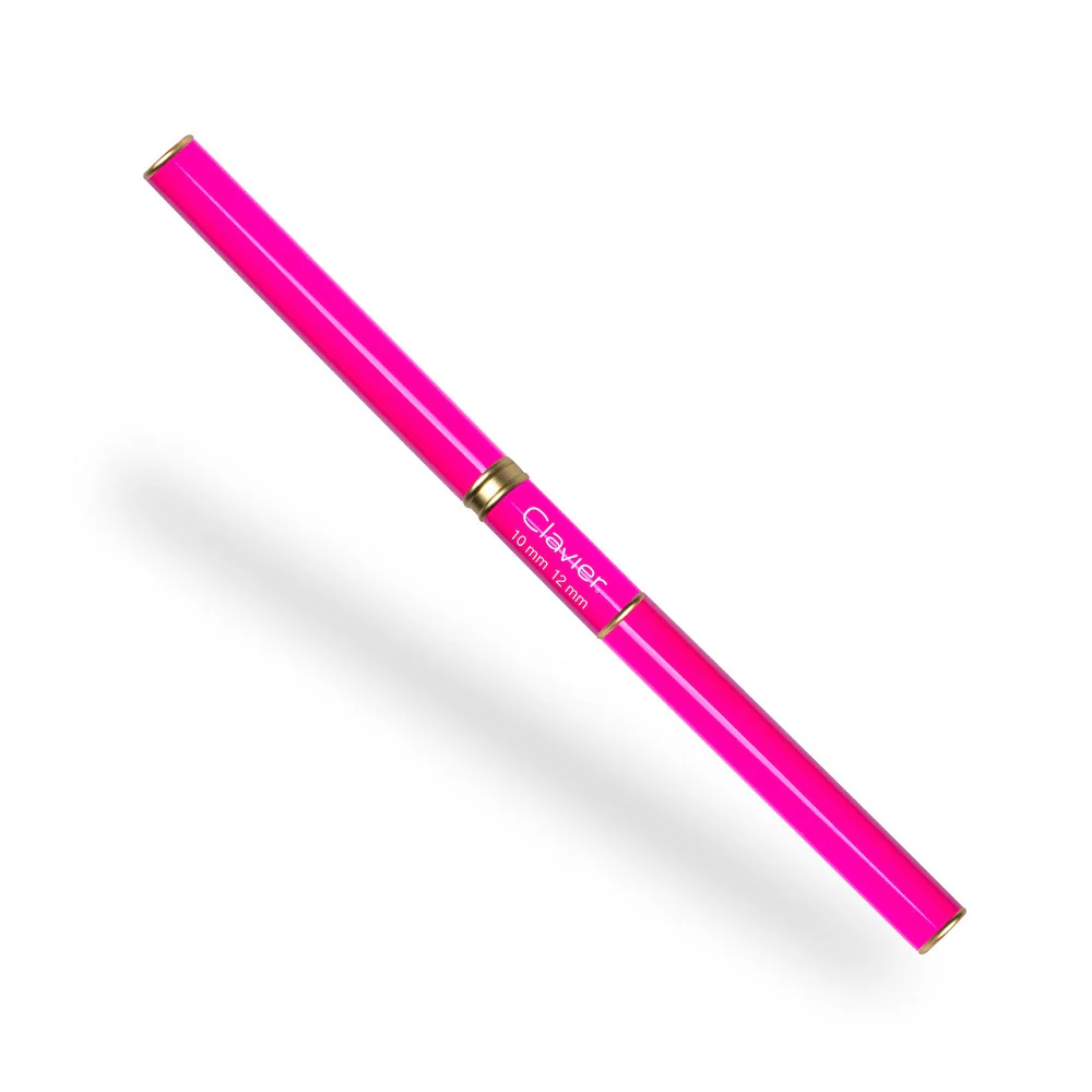 Pędzelek dwustronny do zdobień i żelu Magenta 10mm i 12mm #12 - Image 2