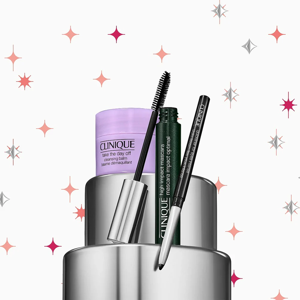 Eye Essentials: High Impact Lashes zestaw tusz do rzęs 7ml + balsam do demakijażu 15ml + eyeliner w kredce 0.14g - Image 2