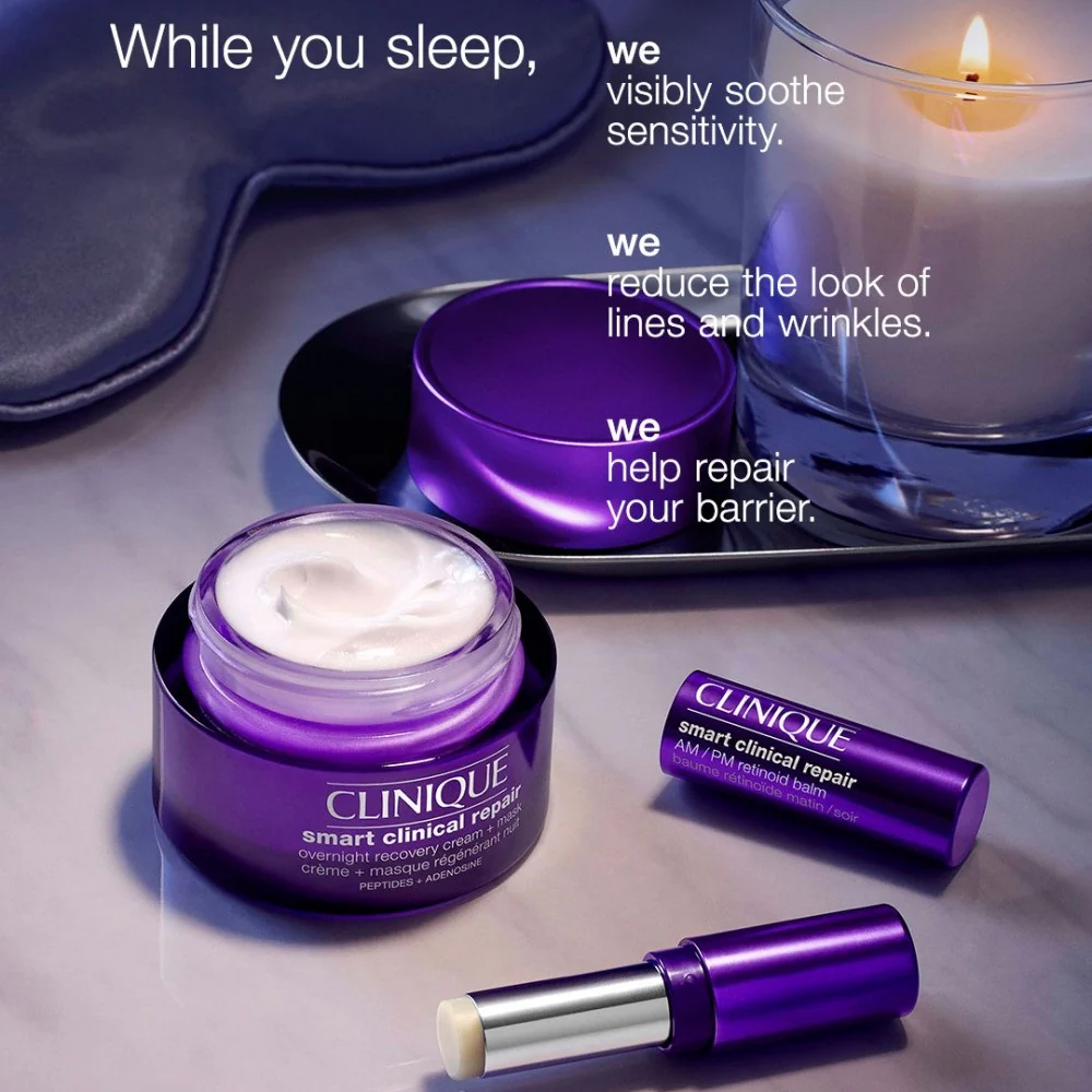 Smart Clinical Repair™ Overnight Recovery Cream + Mask przeciwstarzeniowy krem i maseczka na noc 50ml - Image 4