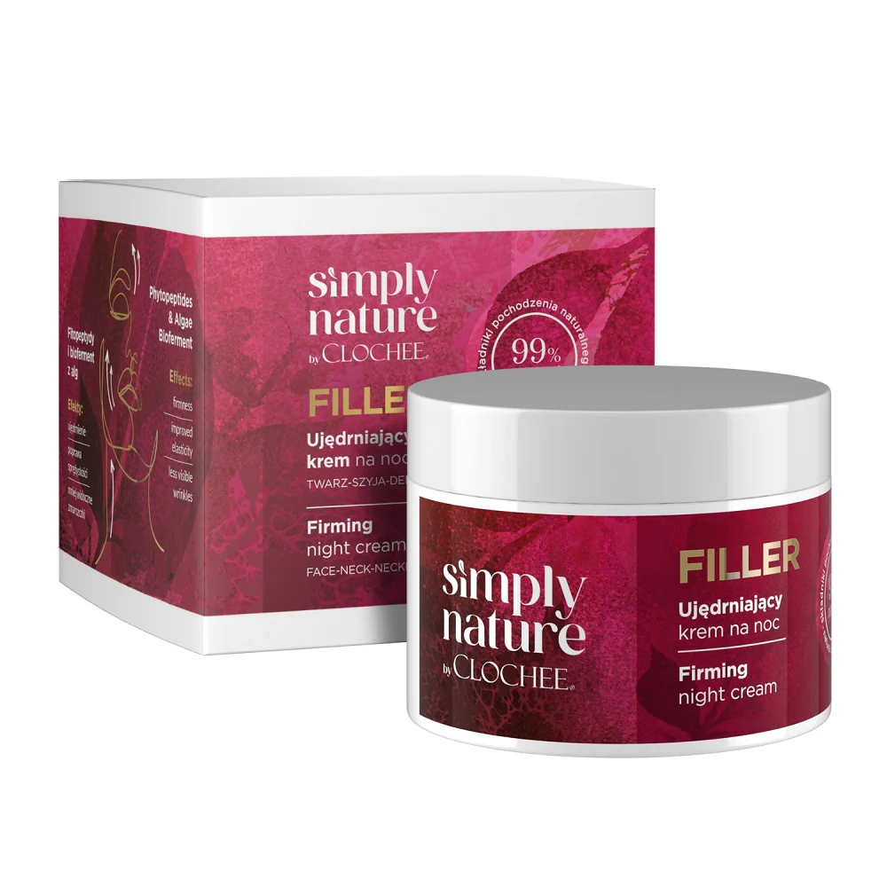 Simply Nature Filler ujędrniający krem na noc 50ml - Image 3