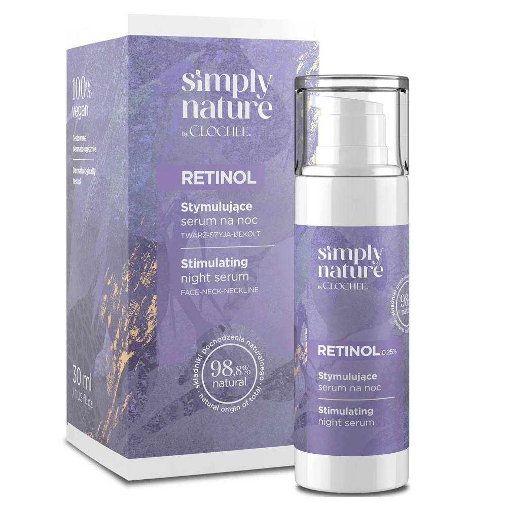 Simply Nature Retinol stymulujące serum na noc 30ml - Image 2