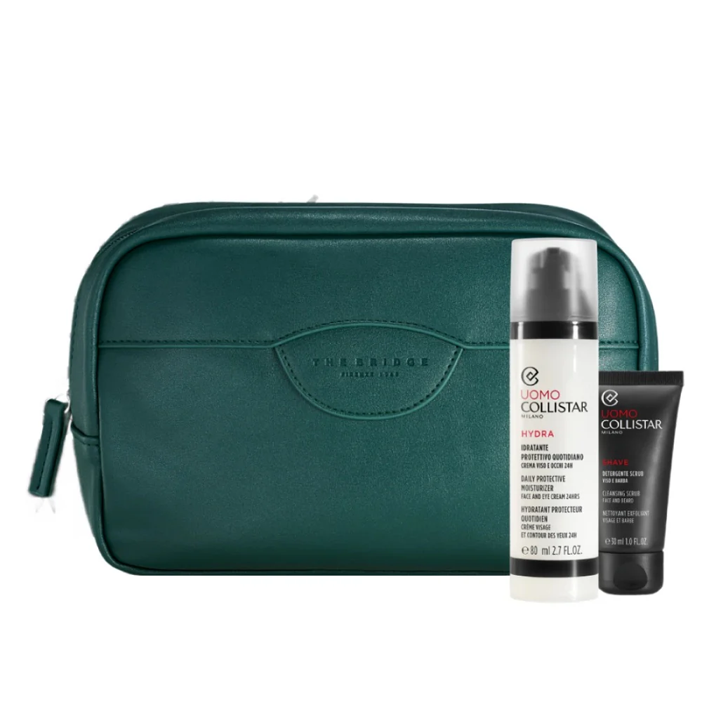 Daily Protective Moisturizer zestaw nawilżający krem do twarzy 80ml + oczyszczający peeling do twarzy i brody 30ml + kosmetyczka - Image 2
