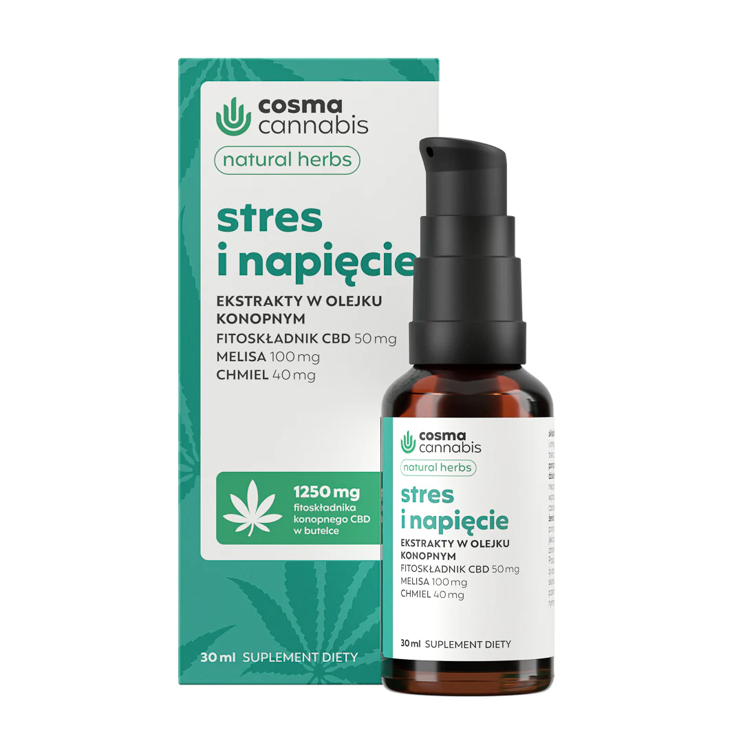 Stres i Napięcie ekstrakty w olejku konopnym 30ml