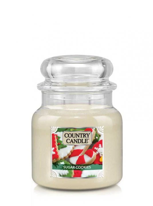 Średnia świeca zapachowa z dwoma knotami Sugar Cookies 453g
