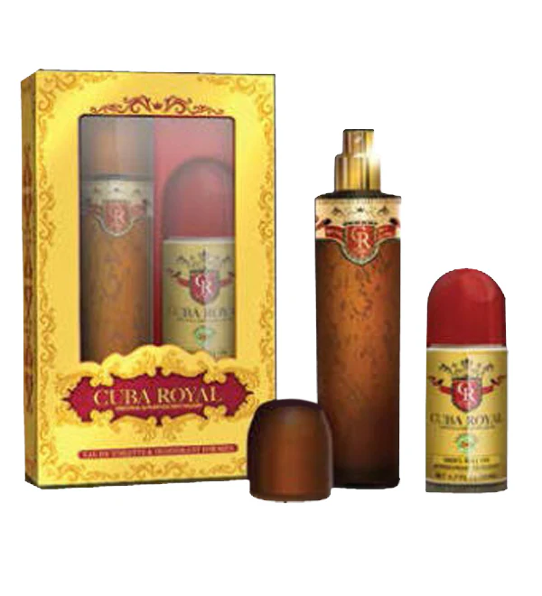 Cuba Royal zestaw woda toaletowa spray 100ml + dezodorant w kulce 50ml