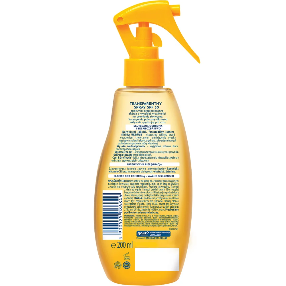 Transparentny spray Active SPF30 200ml - Image 2