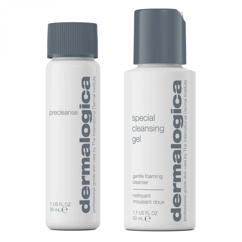 The Go-Anywhere Clean Skin Set zestaw lekki olejek oczyszczający 30ml + delikatny żel do mycia twarzy 50ml - Image 3