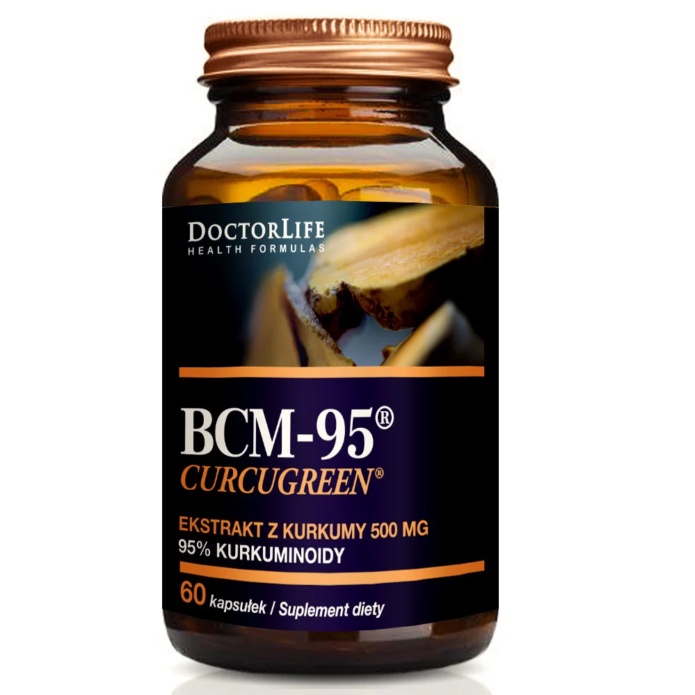 BCM-95 Curcugreen ekstrakt z kurkumy 500mg suplement diety 60 kapsułek