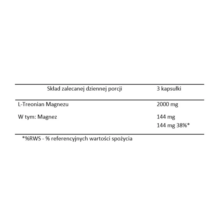 Magtein Magnesium L-Threonate suplement diety 90 kapsułek - Image 2