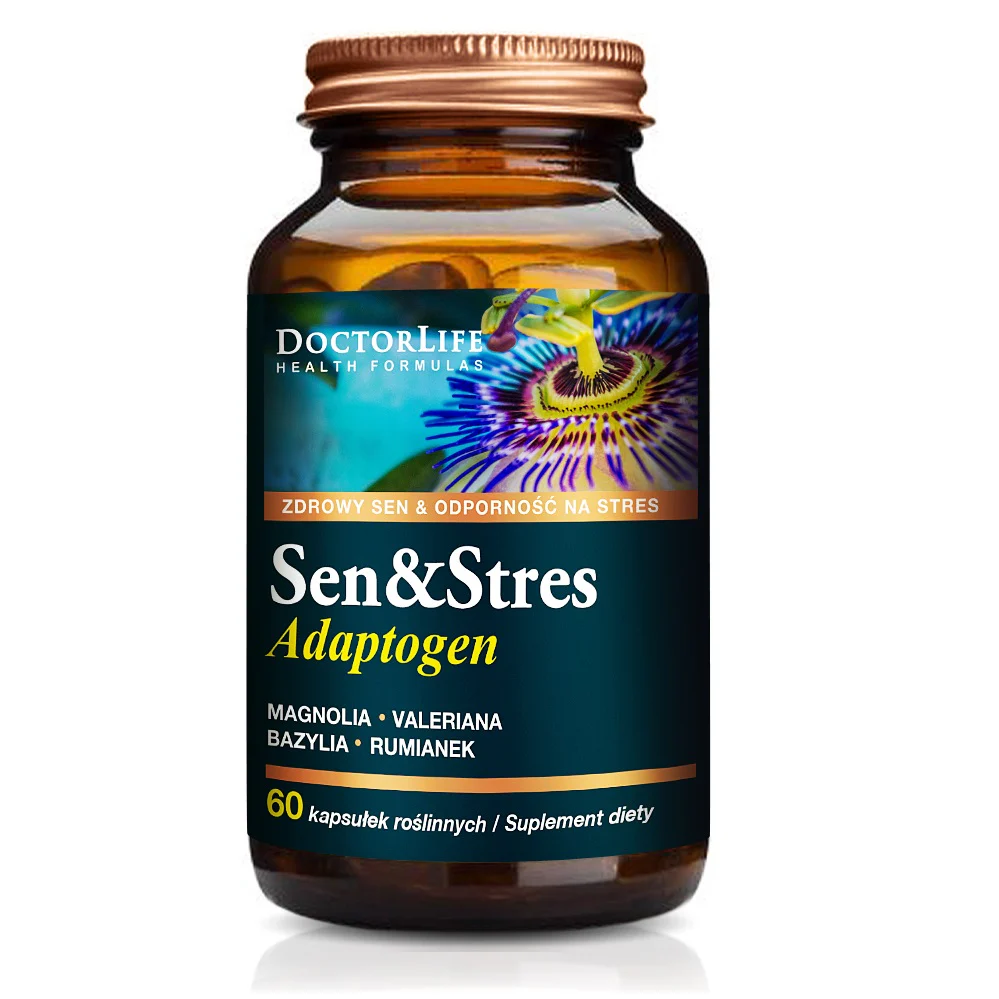 Sen & Stres Adaptogen suplement diety wspomagający sen 60 kapsułek