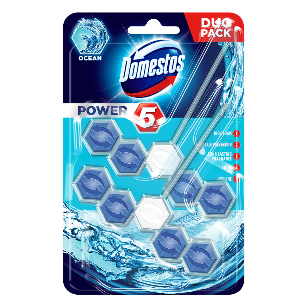 Power 5 Ocean kostka toaletowa 2x55g