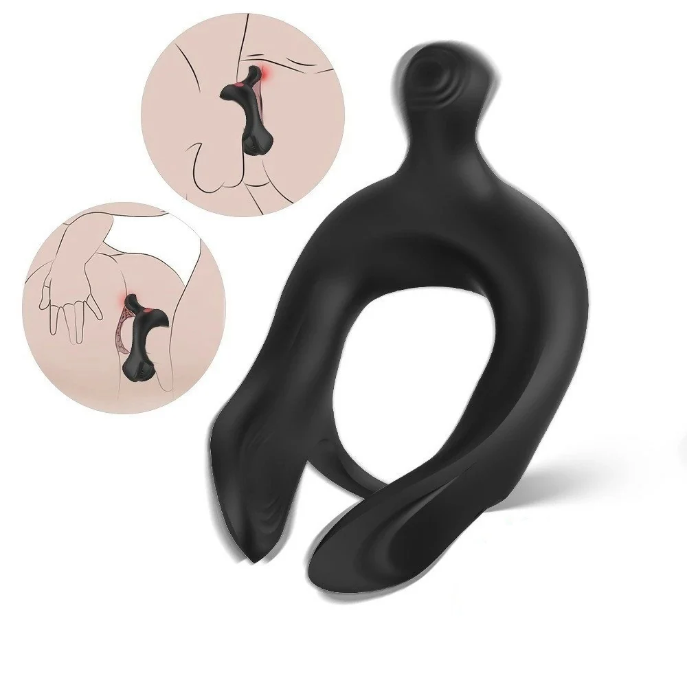 Dot Ring wibrujący pierścień na penisa Black - Image 2