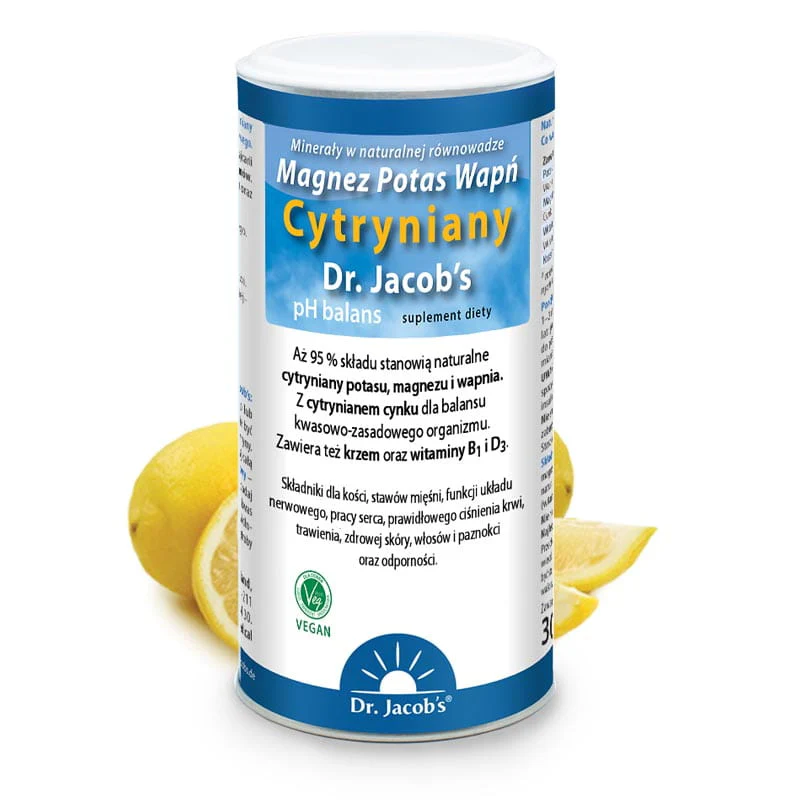 pH Balans Magnez Potas Wapń Cytryniany proszek zasadowy suplement diety 300g - Image 3