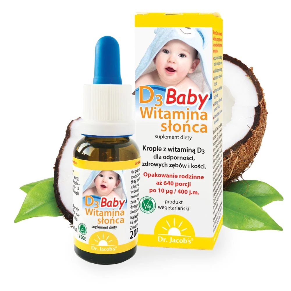 Witamina słońca D3 Baby suplement diety w kroplach 20ml - Image 3