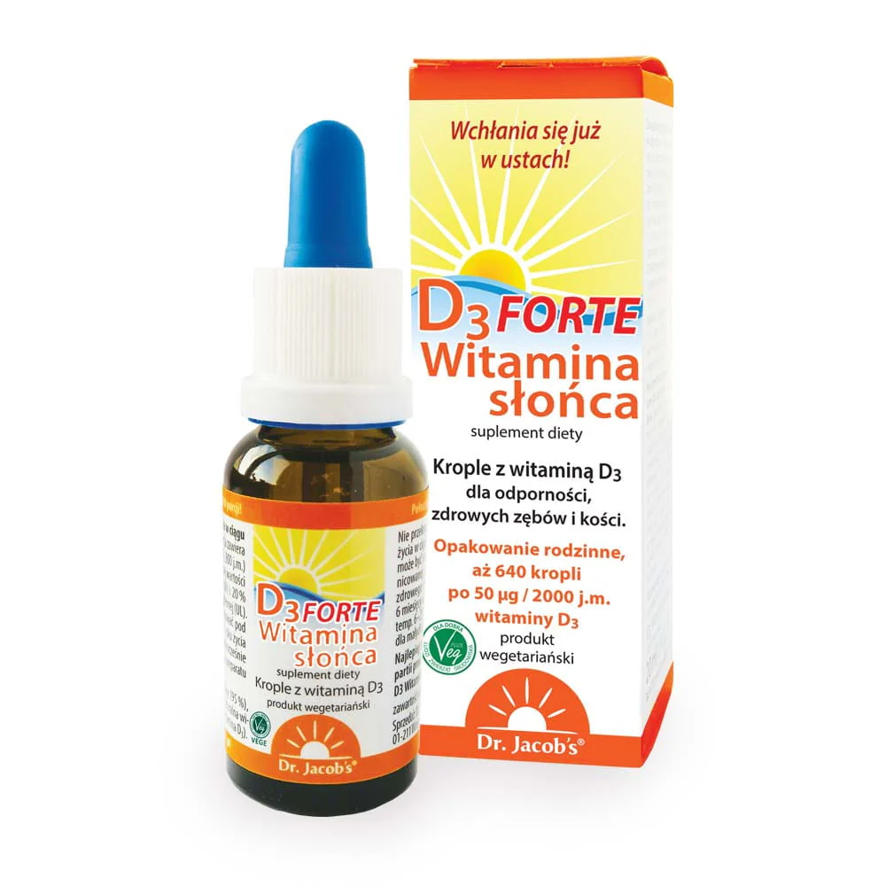 Witamina słońca D3 Forte suplement diety w kroplach 20ml