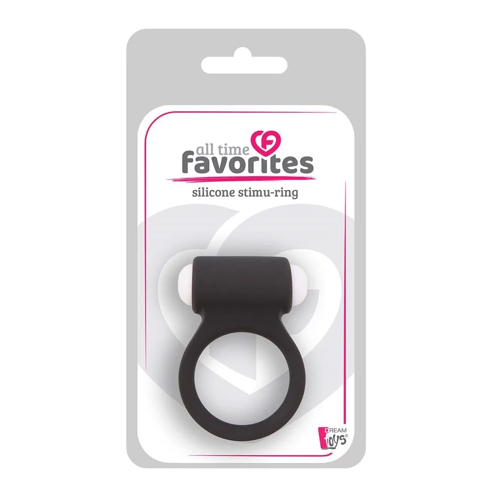 All Time Favorites Silicone Stimu-Ring silikonowy pierścień na penisa Black