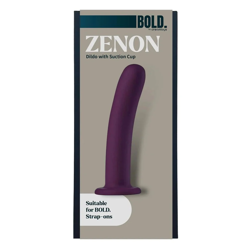 Bold Zenon silikonowe dildo z przyssawką Purple - Image 3