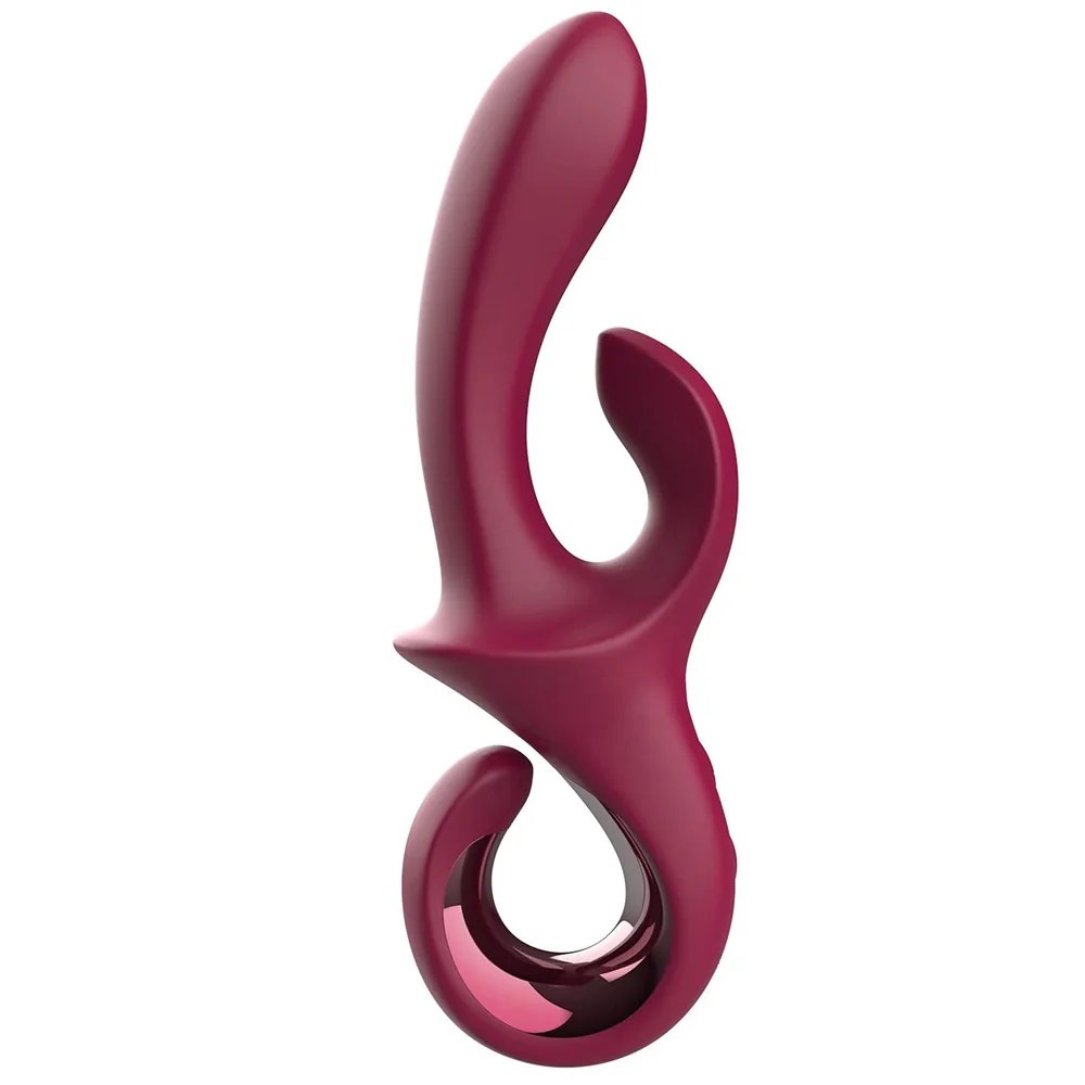 Glam Duo Vibrator wibrator duo z powiększoną główką Czerwony