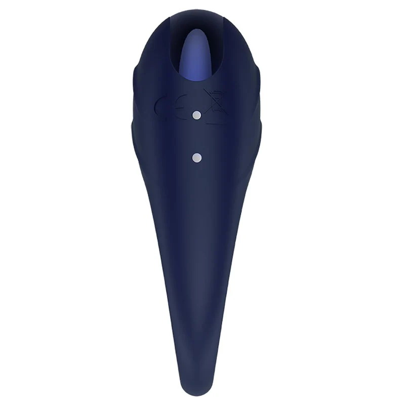 Glam Vibrating Cockring wibrujący pierścień na penisa Blue - Image 3