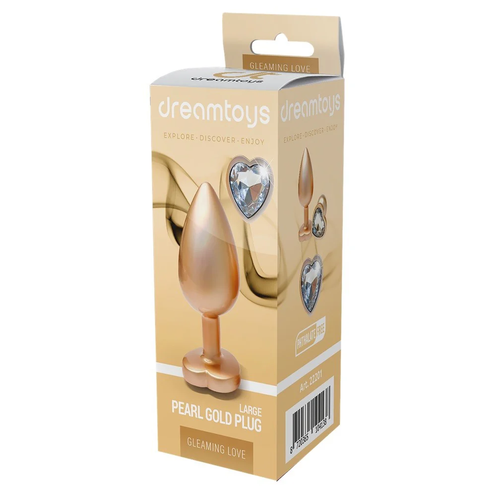 Gleaming Love Pearl Gold Plug korek analny L - Image 4