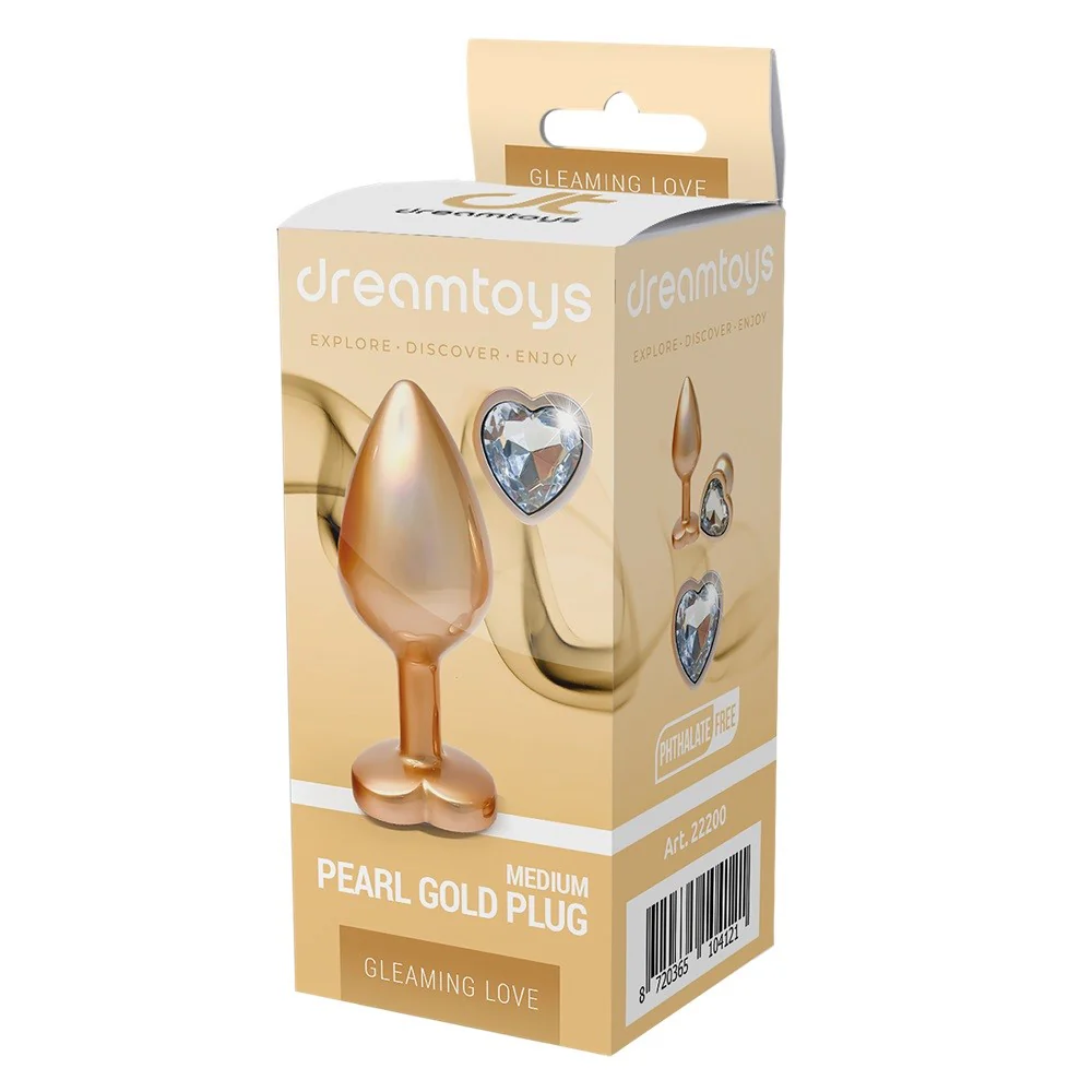 Gleaming Love Pearl Gold Plug korek analny M - Image 3