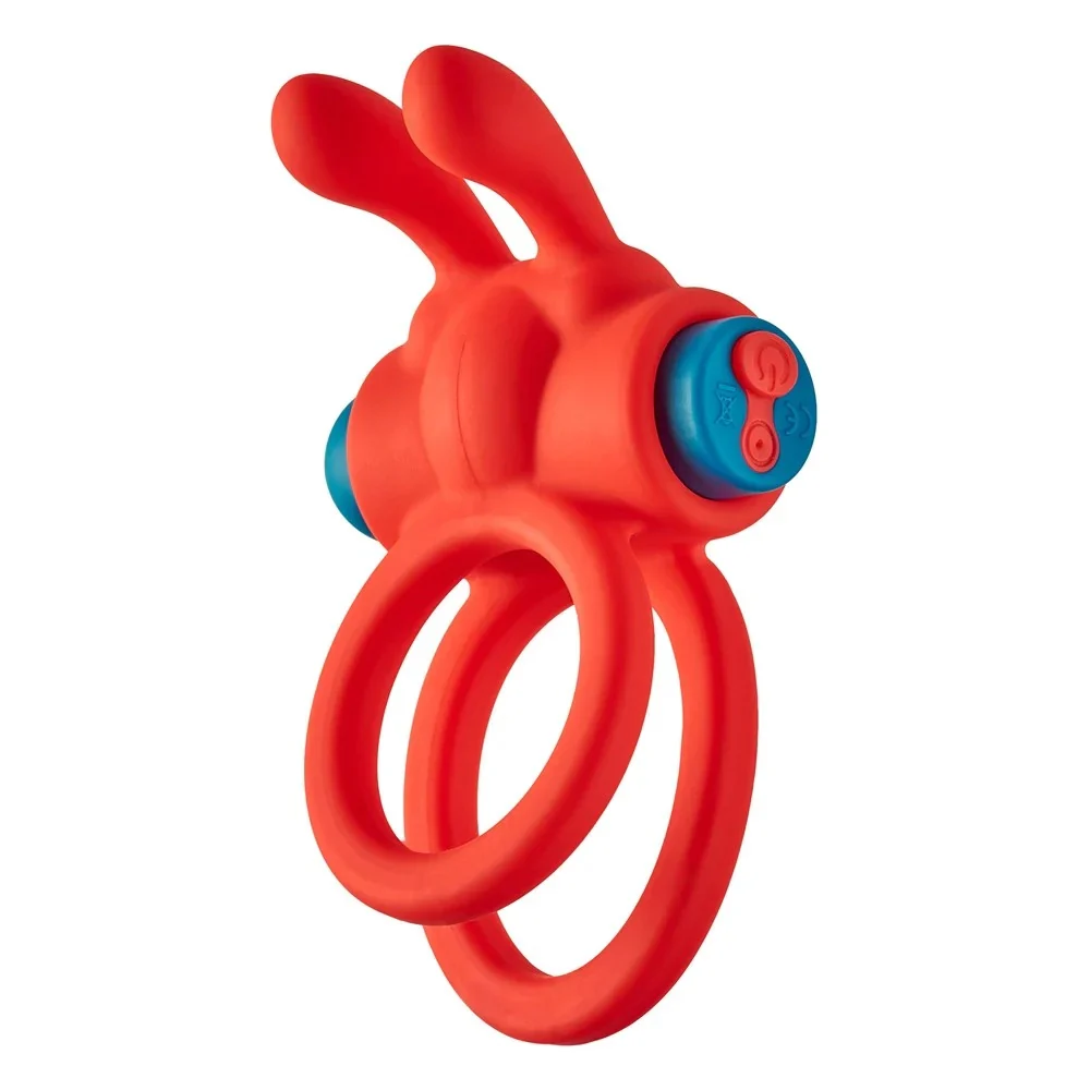 Love Signal Thrill Ring wibrujący pierścień na penisa Red