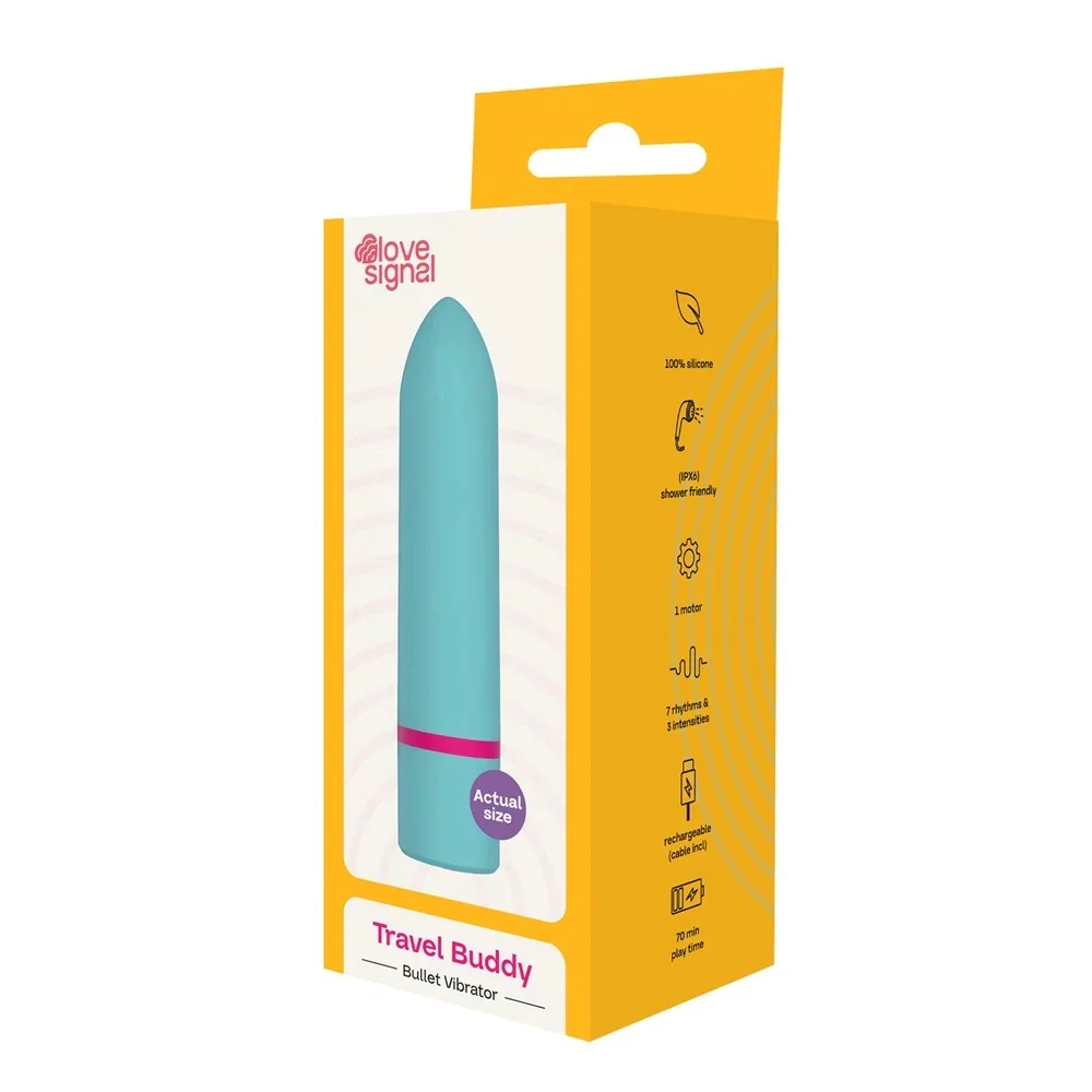 Love Signal Travel Buddy wibrator typu bullet Blue - Image 4